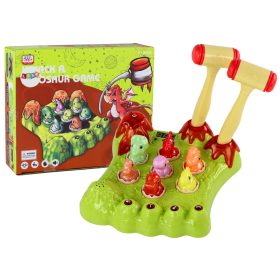   Wack-A-Mole játék Dinosaurs Board Two Hammers Green Lights Sounds