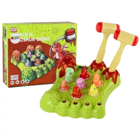   Wack-A-Mole játék Dinosaurs Board Two Hammers Green Lights Sounds