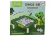 Oktató mágneses tábla dinoszaurusz pad kirakó zöld gyöngyök