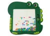 Dinoszaurusz oktatási mágnestábla asztallap puzzle zöld