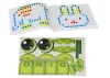 Dinoszaurusz oktatási mágnestábla asztallap puzzle zöld
