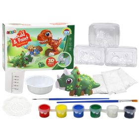 Kreatív művészi készlet dinoszauruszok 3D gipszfestékek