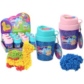 Squishy hungarocell golyók kék pohárban