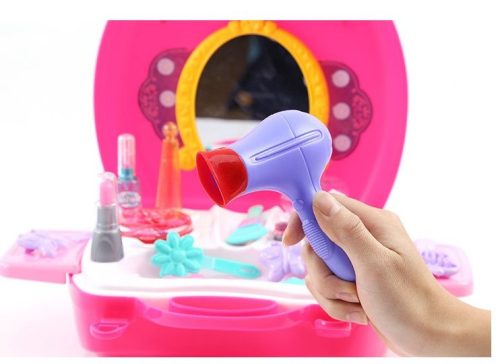 Kozmetikus fésülködőasztal tokban