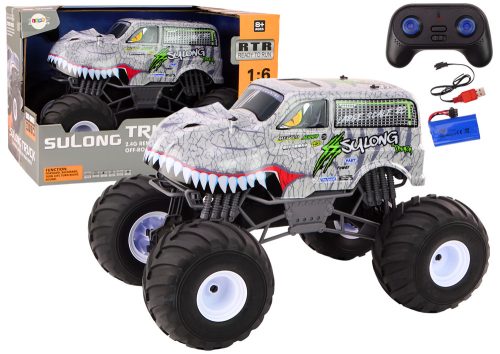 Nagy terepjáró távirányítós autó 2.4G RC 1:6 dinoszaurusz