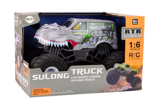 Nagy terepjáró távirányítós autó 2.4G RC 1:6 dinoszaurusz