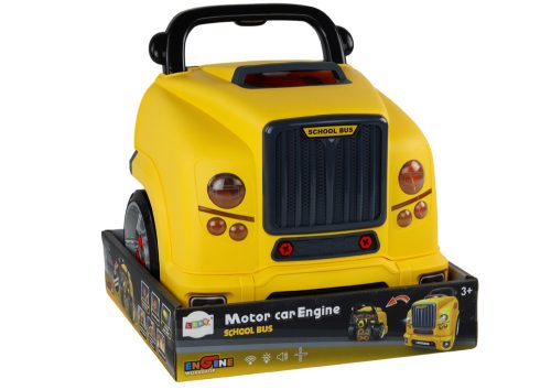 Műhely Motor busz szétszerelő barkácskészlet sárga