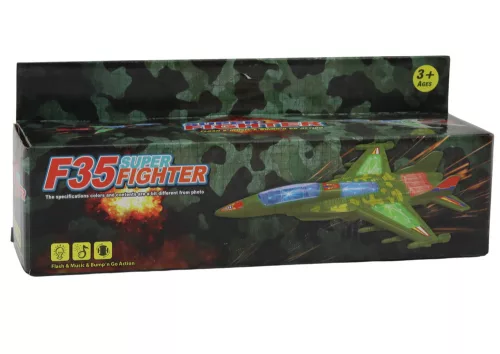 A katonai vadászgép F35 vezetői lámpái szürkén hangzanak