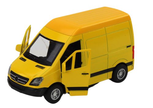 Szállítási autó 1:32 Fények Hangok Piros Fekete Sárga Fehér