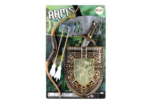 Lovagkészlet Íj Kard Pajzs Lovag jelmez