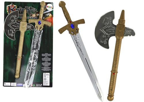 Sword Ax Knight Set Knight Fegyver gyerekeknek