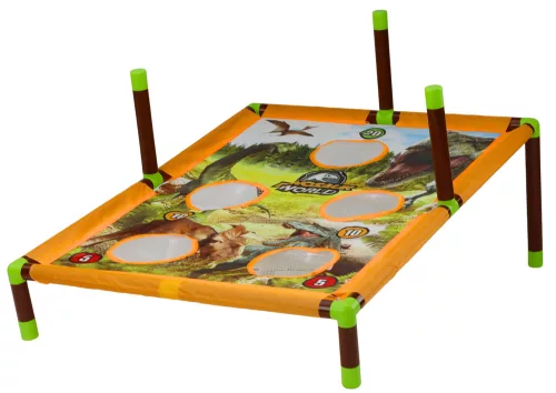 Arcade játéktáska, dobókarika, 2 az 1-ben, dinoszaurusz tábla
