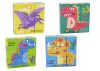Oktatási puzzle 6 az 1-ben blokkok puzzle kockák 6 kép dinoszauruszok 9 El.