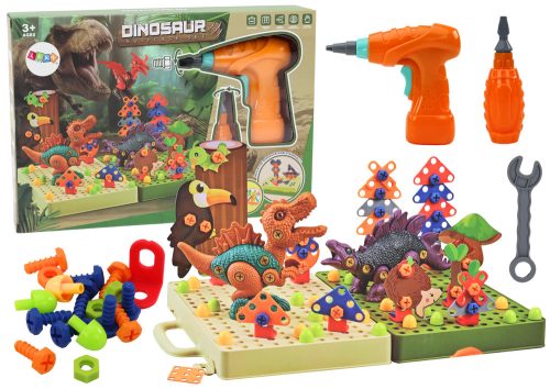 3D Építőipari Puzzle Blocks DIY dinoszauruszok szétszerelő fúró