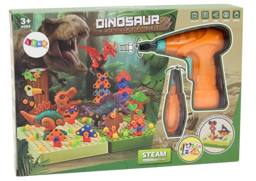 3D Építőipari Puzzle Blocks DIY dinoszauruszok szétszerelő fúró