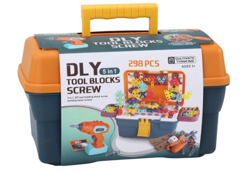 3D Építőipari Puzzle Bricks Barkácsdobozban szétszerelő fúró