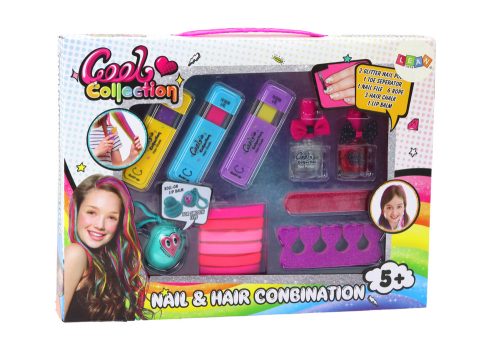 Hajfestőkészlet, körömfestés, ajakápoló