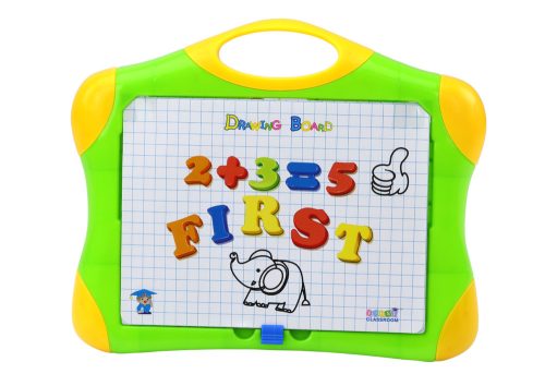 Mágneses oktatási tábla betűk számok marker toll szivacs