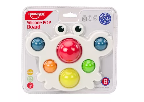 Szilikon tábla Színes rák Pop It Oktató Szenzoros