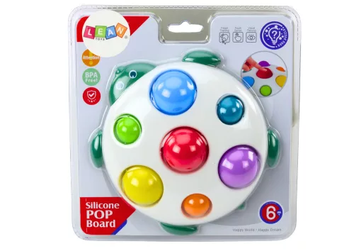 Teknős Szenzoros Játék Oktató Tábla Pop-It Tabs