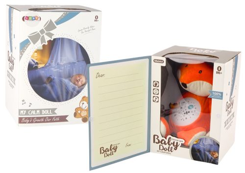 Plüss Teddy Bear alvó lámpák Hangok Éjszakai és nappali üzemmódban Fox