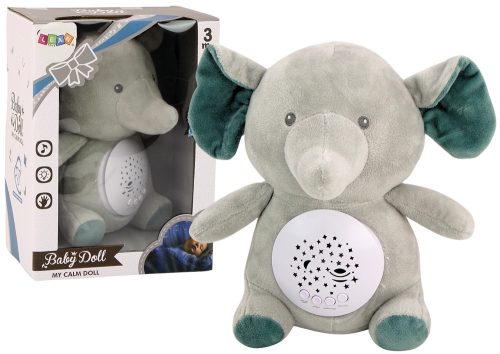 Teddy Bear Elephant Sleeping Melodies Light Star projektor Szürke