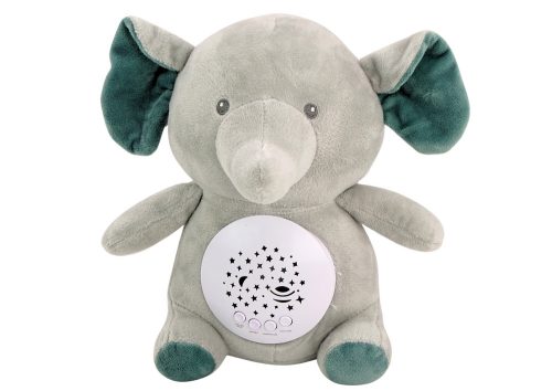 Teddy Bear Elephant Sleeping Melodies Light Star projektor Szürke