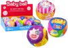 Puha golyó csörgővel Színes golyó Állatok Gyümölcsök 10cm MIX