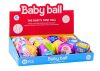 Puha golyó csörgővel Színes golyó Állatok Gyümölcsök 10cm MIX