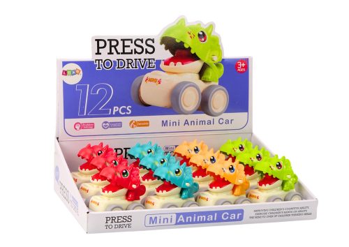 Autós dinoszaurusz Triceratops Push Drive 4 típus