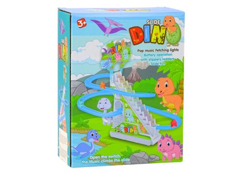 Dinoszauruszok lépcsőjének világítása és hangjai