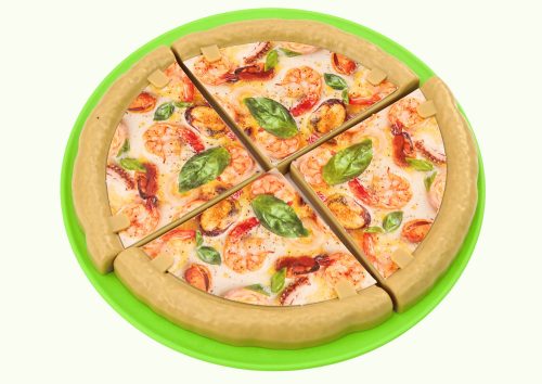 Gyorsétterem szett Pizza Burgerek Hasábburgonya Kiegészítők Gyermekeknek 24 db.