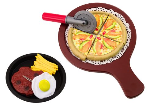 Gyorséttermi szett Gyümölcsök Steak Fagylalt Kiegészítők Pizza Hasábburgonya 26 db.