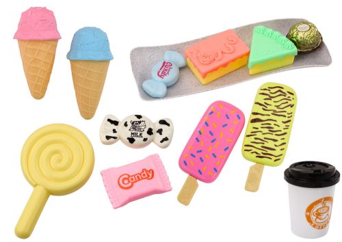 Cukrászda Cafe Szett Édesség Figurák Kávétorta 25 db.