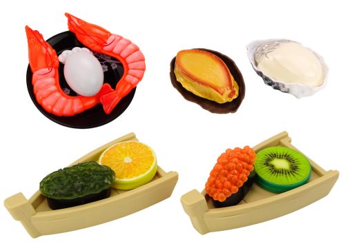 Sushi játékkészlet, garnélarák kiegészítők gyerekeknek, 24 db.