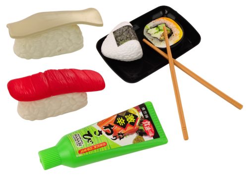 Sushi játékkészlet, garnélarák kiegészítők gyerekeknek, 24 db.