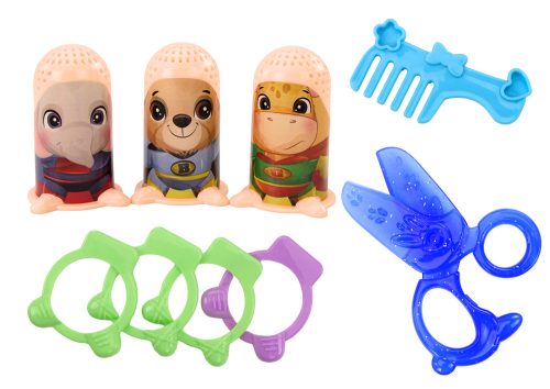 Kreatív Playdough emberek készlete, fodrászszalon-kiegészítők