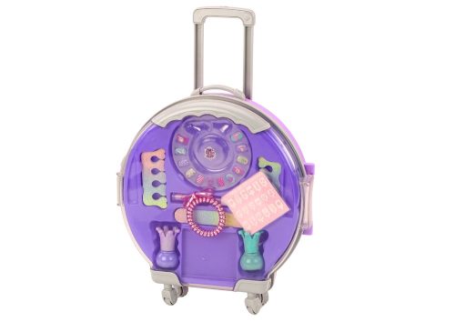 Kozmetikai készlet Nail Smink Bőröndben Lila Bőrönd 9 db.