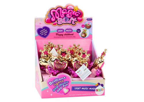 Hercegnő pálca színes fények rózsaszín hangok