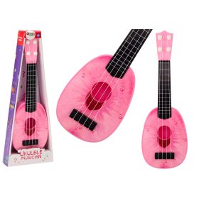   Ukulele gyerekeknek minigitár 4 húros őszibarack témájú gitár rózsaszín, 15″