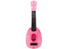 Ukulele gyerekeknek minigitár 4 húros őszibarack témájú gitár rózsaszín, 15″