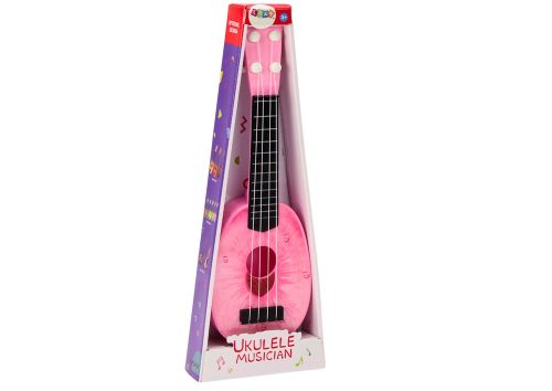Ukulele gyerekeknek minigitár 4 húros őszibarack témájú gitár rózsaszín, 15″