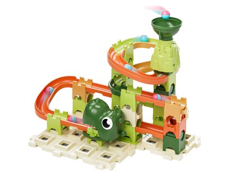 Építőelemek Ball Track Dinosaur 9 Levels 60 El