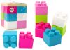 Nagyméretű építőkockák egy zacskóban Színes matricák, 12 darab