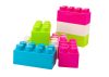 Nagy építőkockák zacskóban, színes matricák, 20 db