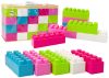 Nagy, hosszúkás építőkockák zacskóban Színes matricák 20 db