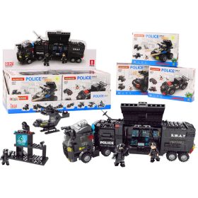   Építőkockák Különleges Szolgálatok Rendőrségi Helikopter Csizma Mix Készlet