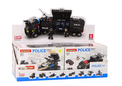 Építőkockák Különleges Szolgálatok Rendőrségi Helikopter Csizma Mix Készlet