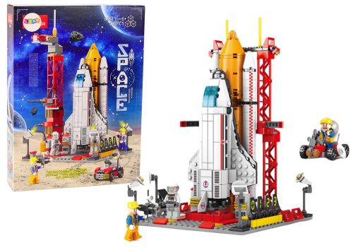 Űrállomás építőkockák Bázishajó Űrrakéta 521 db.