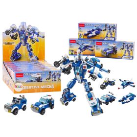   Rendőrautók Motoros Csomagtartó Repülőgép Rendőrségi Építőelemek MIX